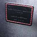 Christian Dior Vanity Pouch Nylon Black Silver Auth ep14195-11