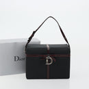 Christian Dior Vanity Pouch Nylon Black Silver Auth ep14195-12