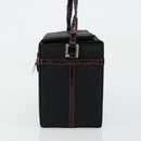 Christian Dior Vanity Pouch Nylon Black Silver Auth ep14195-3