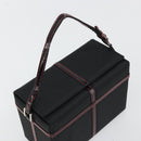 Christian Dior Vanity Pouch Nylon Black Silver Auth ep14195-6
