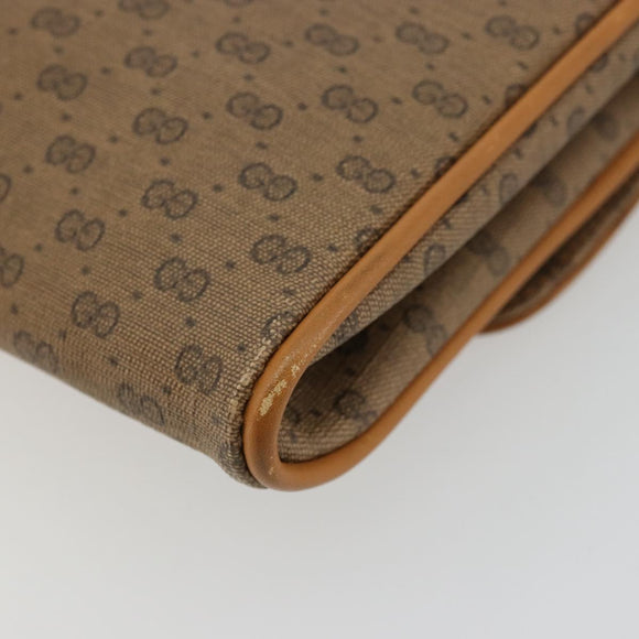 GUCCI Micro GG Supreme Shoulder Bag PVC Beige Gold 004 104 0024 Auth ep14198