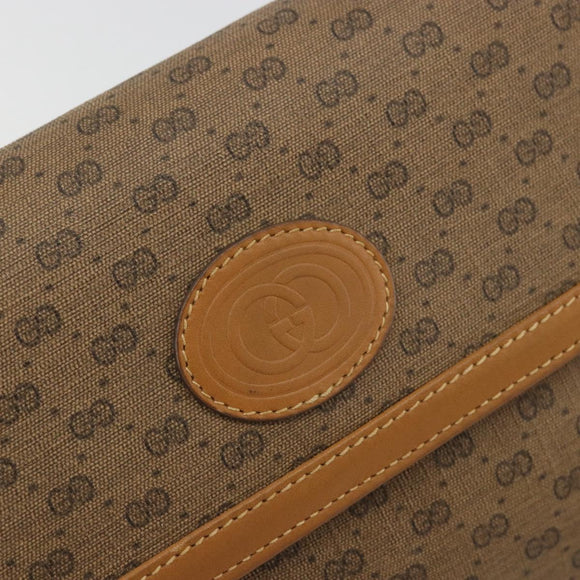 GUCCI Micro GG Supreme Shoulder Bag PVC Beige Gold 004 104 0024 Auth ep14198