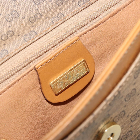 GUCCI Micro GG Supreme Shoulder Bag PVC Beige Gold 004 104 0024 Auth ep14198