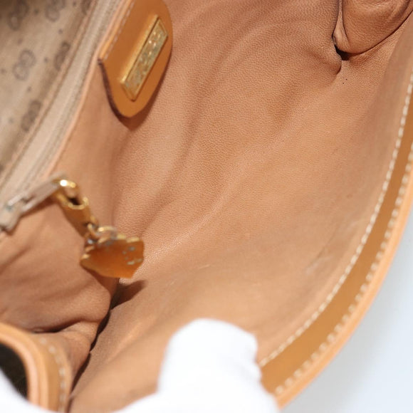 GUCCI Micro GG Supreme Shoulder Bag PVC Beige Gold 004 104 0024 Auth ep14198