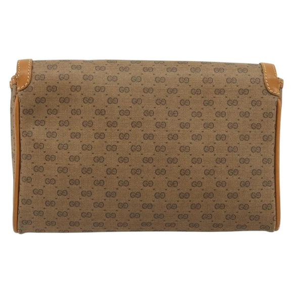 GUCCI Micro GG Supreme Shoulder Bag PVC Beige Gold 004 104 0024 Auth ep14198