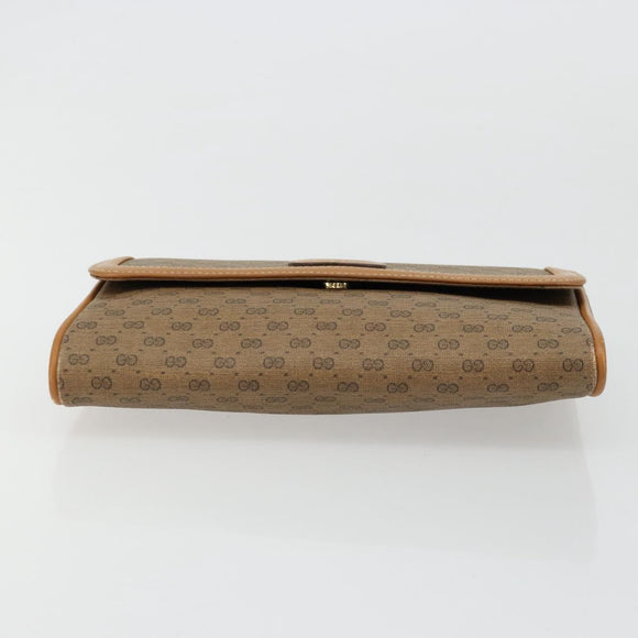 GUCCI Micro GG Supreme Shoulder Bag PVC Beige Gold 004 104 0024 Auth ep14198