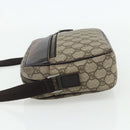 GUCCI GG Supreme Shoulder Bag PVC Beige Silver 114291 Auth ep14204-3