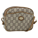 GUCCI GG Plus Supreme Shoulder Bag PVC Beige Gold 201447 Auth ep14205-1