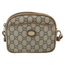 GUCCI GG Plus Supreme Shoulder Bag PVC Beige Gold 201447 Auth ep14205-13