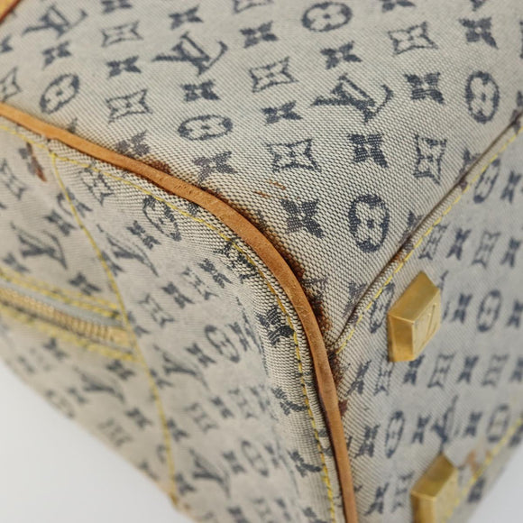 LOUIS VUITTON Monogram Mini Marie Hand Bag Blue M92003 LV Auth ep14206