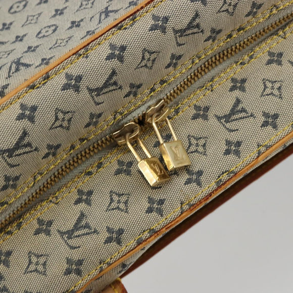 LOUIS VUITTON Monogram Mini Marie Hand Bag Blue M92003 LV Auth ep14206