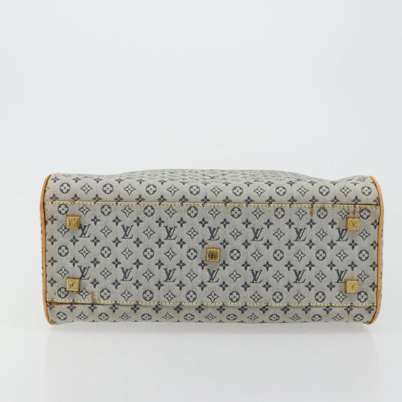 LOUIS VUITTON Monogram Mini Marie Hand Bag Blue M92003 LV Auth ep14206