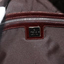 FENDI Zucca Canvas Shoulder Bag Black Brown Auth ep14209A-18