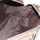 FENDI Zucca Canvas Shoulder Bag Black Brown Auth ep14209A-19