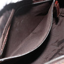 FENDI Zucca Canvas Shoulder Bag Black Brown Auth ep14209A-22