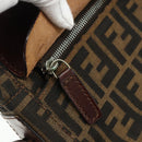FENDI Zucca Canvas Shoulder Bag Black Brown Auth ep14209A-24