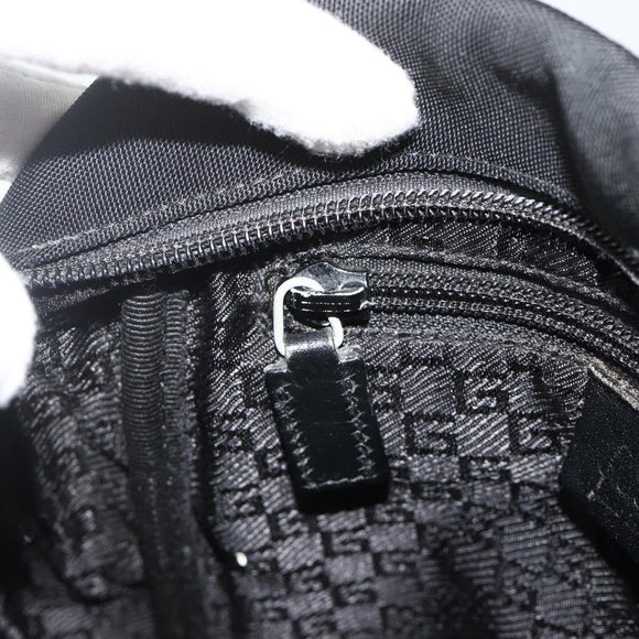 GUCCI Shoulder Bag Nylon Black Silver 018 1612 Auth ep14214