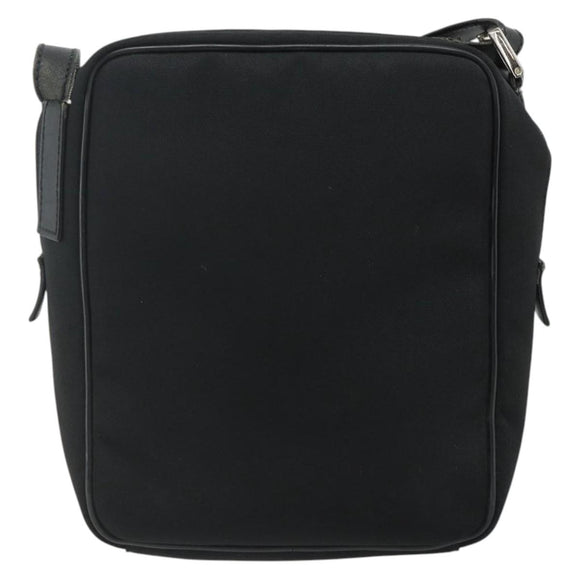 GUCCI Shoulder Bag Nylon Black Silver 018 1612 Auth ep14214