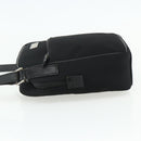 GUCCI Shoulder Bag Nylon Black Silver 018 1612 Auth ep14214-3
