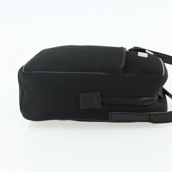 GUCCI Shoulder Bag Nylon Black Silver 018 1612 Auth ep14214