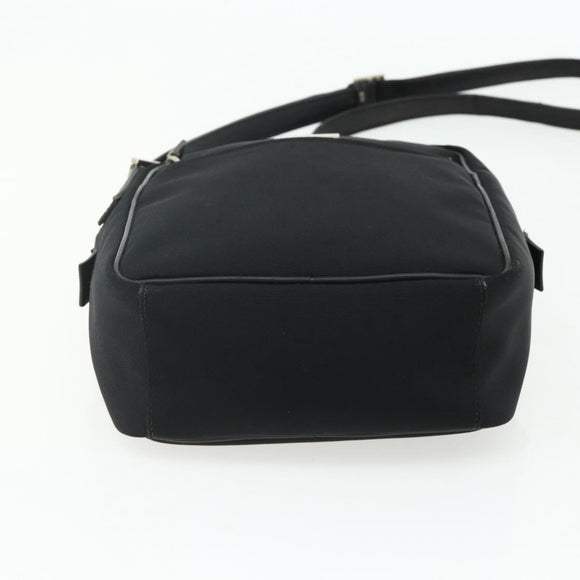 GUCCI Shoulder Bag Nylon Black Silver 018 1612 Auth ep14214