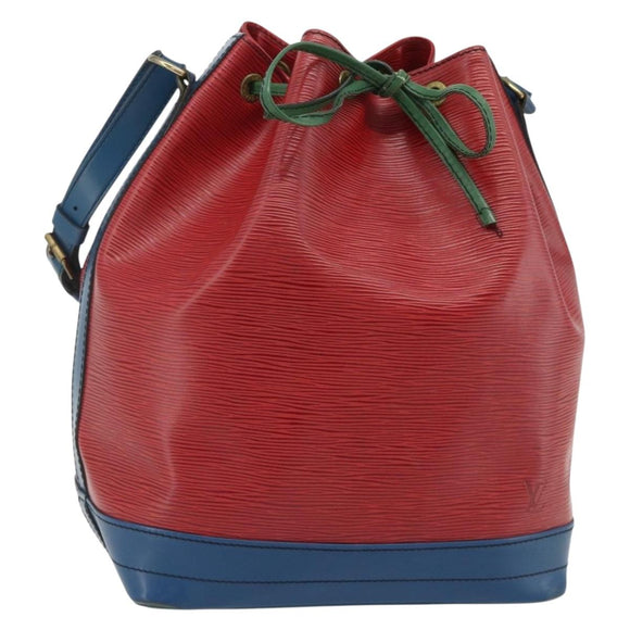 LOUIS VUITTON Epi Noe Shoulder Bag Tricolor Red Blue M44084 LV Auth ep14220