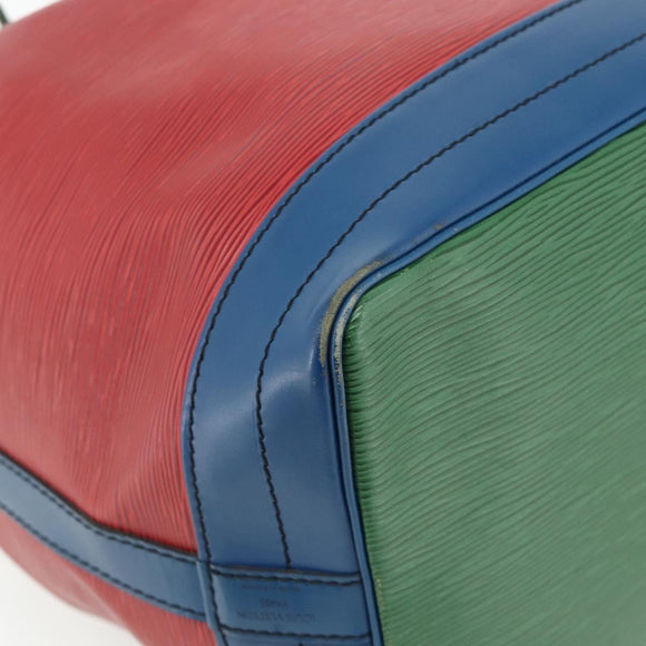 LOUIS VUITTON Epi Noe Shoulder Bag Tricolor Red Blue M44084 LV Auth ep14220