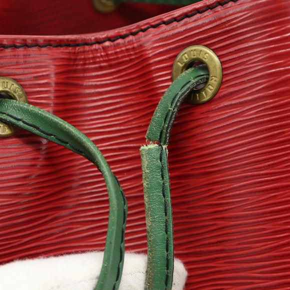 LOUIS VUITTON Epi Noe Shoulder Bag Tricolor Red Blue M44084 LV Auth ep14220