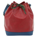 LOUIS VUITTON Epi Noe Shoulder Bag Tricolor Red Blue M44084 LV Auth ep14220-13