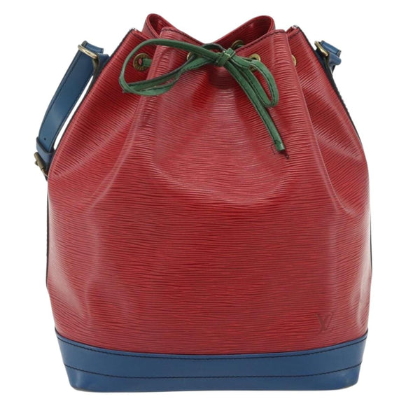 LOUIS VUITTON Epi Noe Shoulder Bag Tricolor Red Blue M44084 LV Auth ep14220