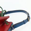 LOUIS VUITTON Epi Noe Shoulder Bag Tricolor Red Blue M44084 LV Auth ep14220-8
