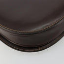 GUCCI Schoudertas Leer Bruin Goud Auth ep14223-18