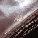 GUCCI Schoudertas Leer Bruin Goud Auth ep14223-20