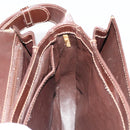 GUCCI Schoudertas Leer Bruin Goud Auth ep14223-21