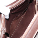 GUCCI Schoudertas Leer Bruin Goud Auth ep14223-23