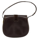 GUCCI Schoudertas Leer Bruin Goud Auth ep14223-2