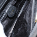 GUCCI Bamboo Hand Bag Suede Black Gold 002 0260 Auth ep14225-10