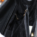 GUCCI Bamboo Hand Bag Suede Black Gold 002 0260 Auth ep14225-18