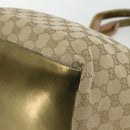 GUCCI GG Canvas Sherry Line Tote Bag Beige Gold 131230 Auth ep14230-12