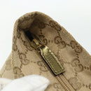 GUCCI GG Canvas Sherry Line Tote Bag Beige Gold 131230 Auth ep14230-15