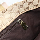 GUCCI GG Canvas Sherry Line Tote Bag Beige Gold 131230 Auth ep14230-20
