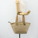 GUCCI GG Canvas Sherry Line Tote Bag Beige Gold 131230 Auth ep14230-23