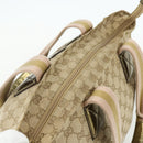 GUCCI GG Canvas Sherry Line Tote Bag Beige Gold 131230 Auth ep14230-6