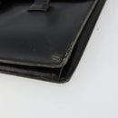 Christian Dior Hand Bag Leather Black Gold Auth ep14233-9