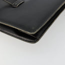 Christian Dior Hand Bag Leather Black Gold Auth ep14233-16