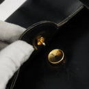 Christian Dior Hand Bag Leather Black Gold Auth ep14233-10