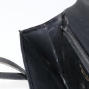 Christian Dior Hand Bag Leather Black Gold Auth ep14233-21