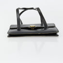 Christian Dior Hand Bag Leather Black Gold Auth ep14233-5