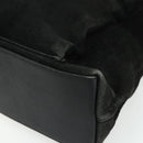 GUCCI Bamboo Hand Bag Suede 2way Black Gold 002 2122 0506 Auth ep14234-9