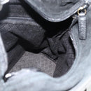 GUCCI Bamboo Hand Bag Suede 2way Black Gold 002 2122 0506 Auth ep14234-20